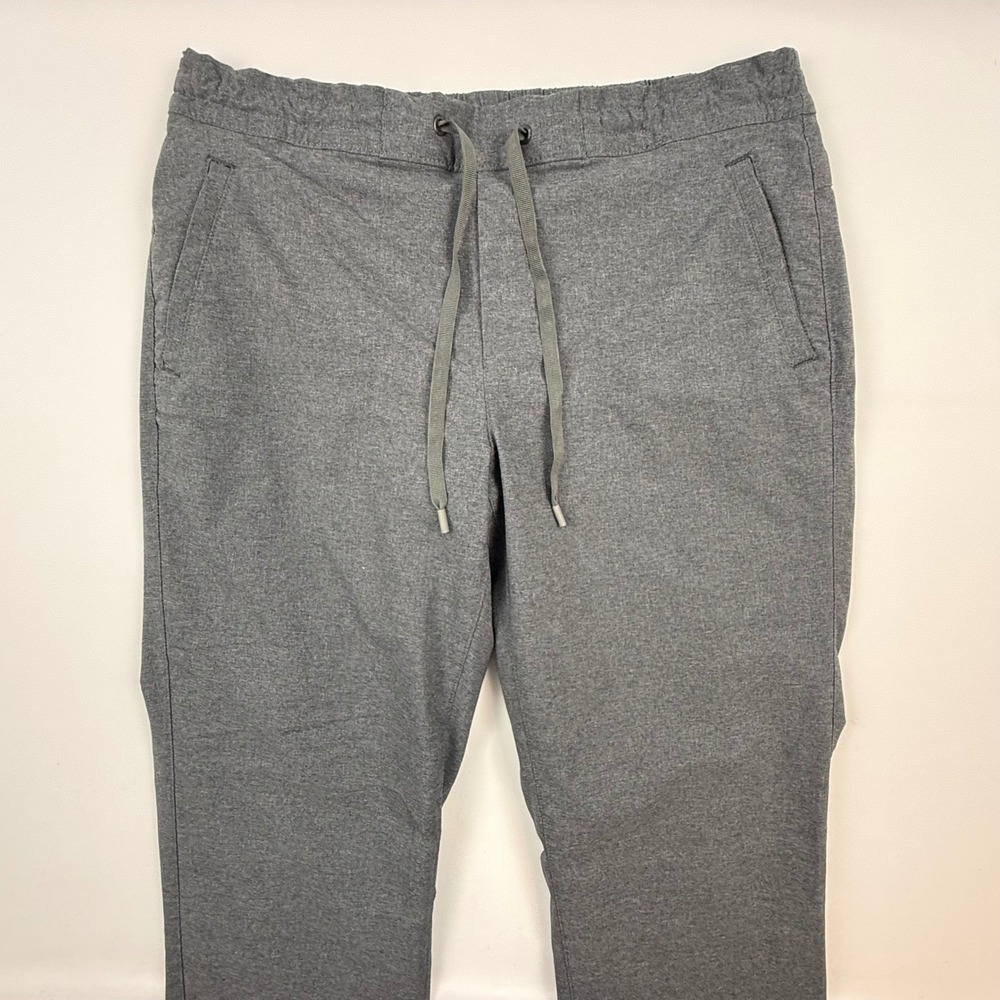 Eddie Bauer Womens Gray Heathered Drawstring Jogger Pants 5962 Size M